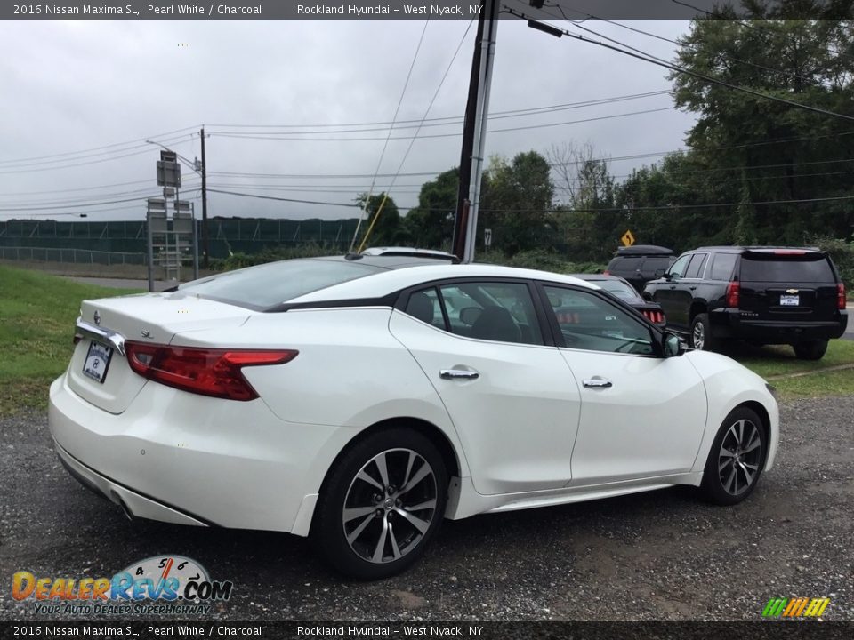 2016 Nissan Maxima SL Pearl White / Charcoal Photo #4