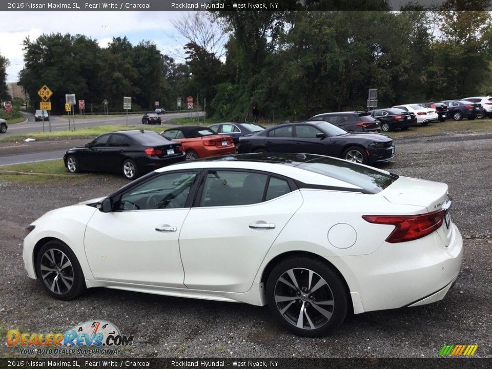 2016 Nissan Maxima SL Pearl White / Charcoal Photo #6