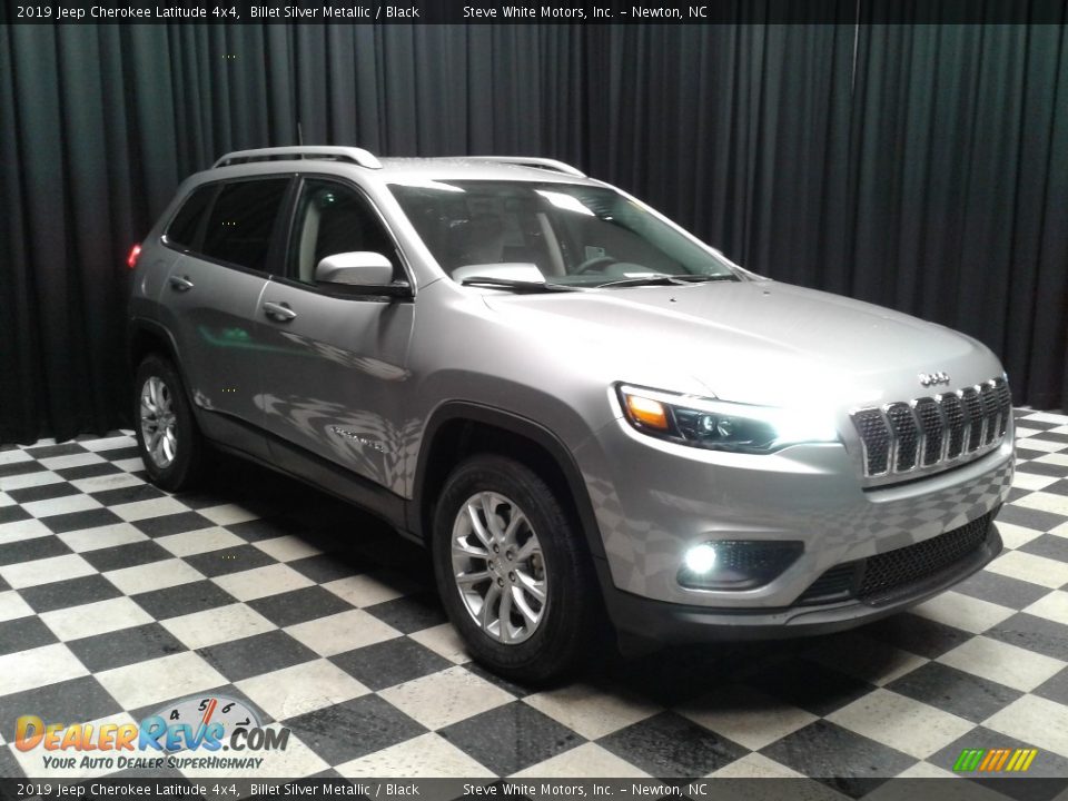 2019 Jeep Cherokee Latitude 4x4 Billet Silver Metallic / Black Photo #4