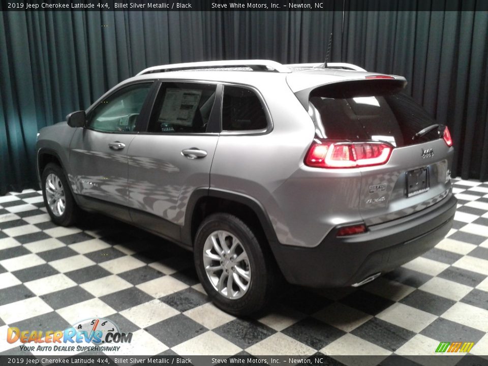 2019 Jeep Cherokee Latitude 4x4 Billet Silver Metallic / Black Photo #8