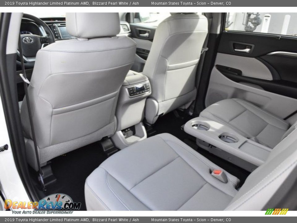 Rear Seat of 2019 Toyota Highlander Limited Platinum AWD Photo #14