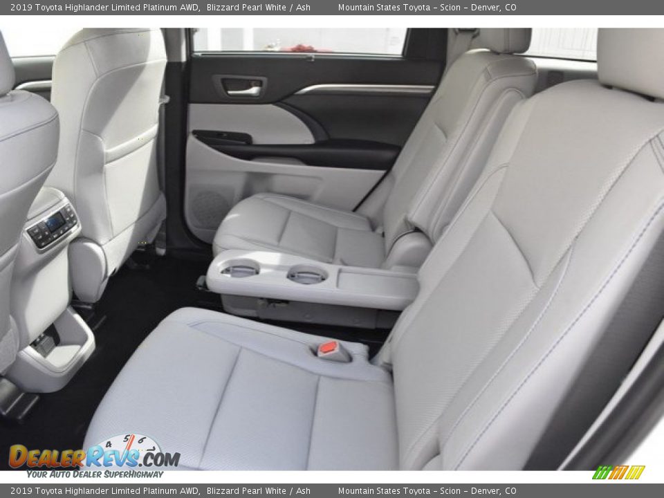 Rear Seat of 2019 Toyota Highlander Limited Platinum AWD Photo #15