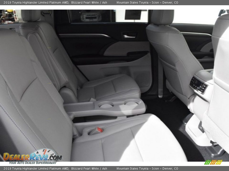 Rear Seat of 2019 Toyota Highlander Limited Platinum AWD Photo #19