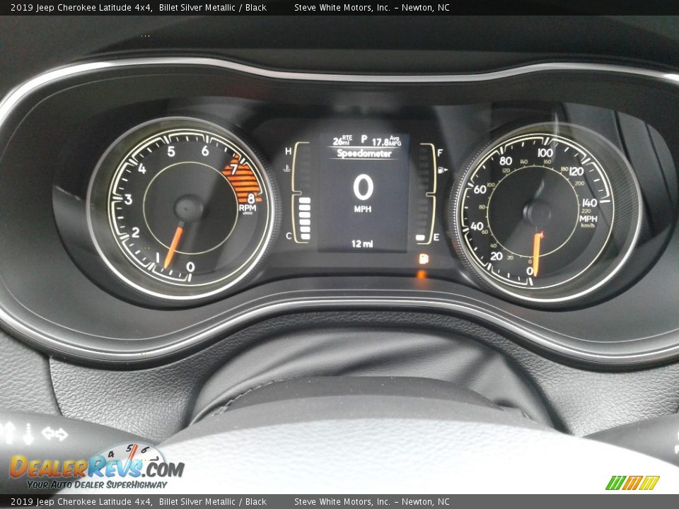 2019 Jeep Cherokee Latitude 4x4 Billet Silver Metallic / Black Photo #17
