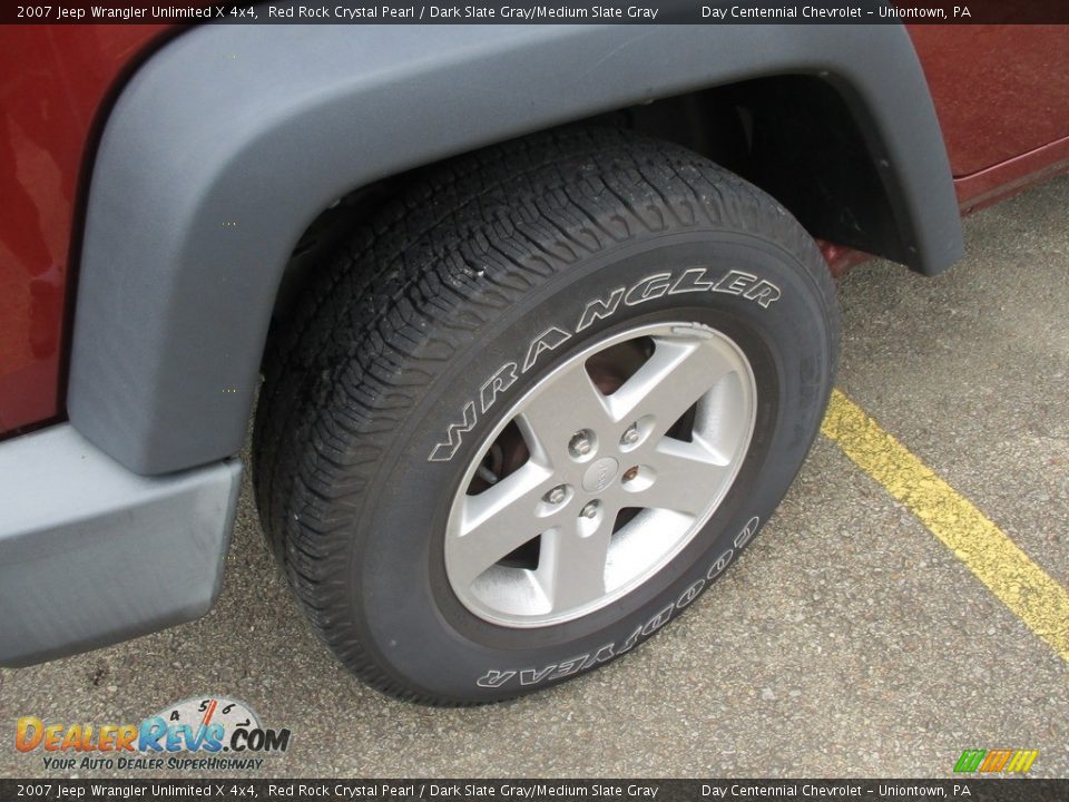 2007 Jeep Wrangler Unlimited X 4x4 Red Rock Crystal Pearl / Dark Slate Gray/Medium Slate Gray Photo #5