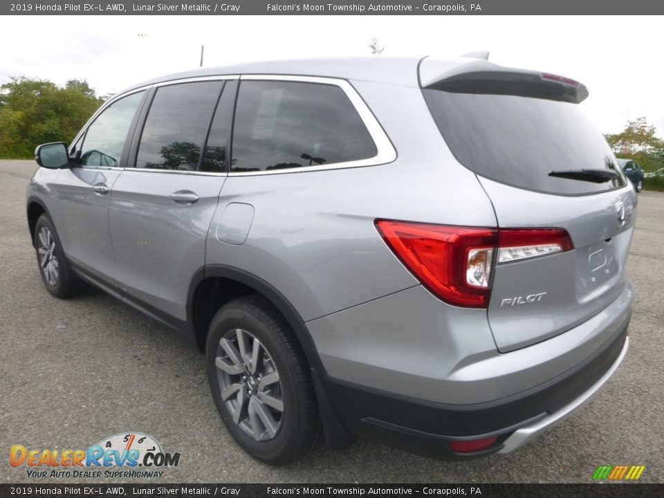 2019 Honda Pilot EX-L AWD Lunar Silver Metallic / Gray Photo #2