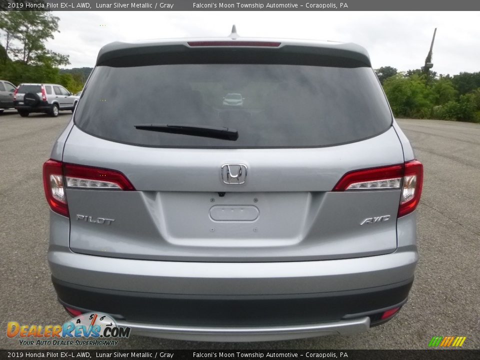 2019 Honda Pilot EX-L AWD Lunar Silver Metallic / Gray Photo #3
