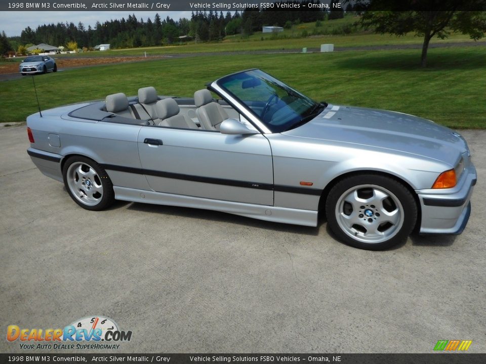 Arctic Silver Metallic 1998 BMW M3 Convertible Photo #1