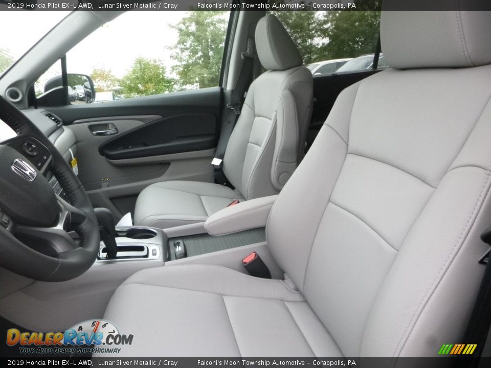 Gray Interior - 2019 Honda Pilot EX-L AWD Photo #8