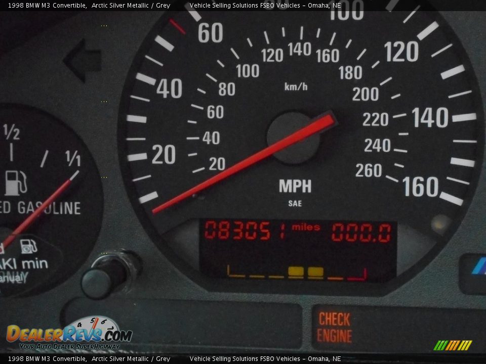 1998 BMW M3 Convertible Gauges Photo #5