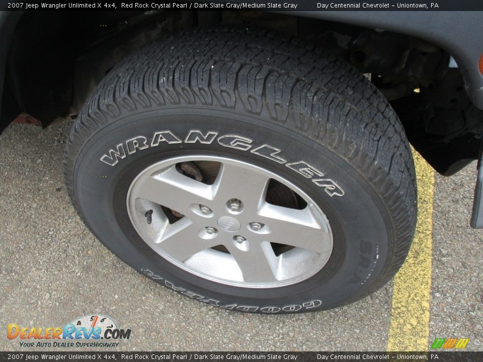 2007 Jeep Wrangler Unlimited X 4x4 Red Rock Crystal Pearl / Dark Slate Gray/Medium Slate Gray Photo #16