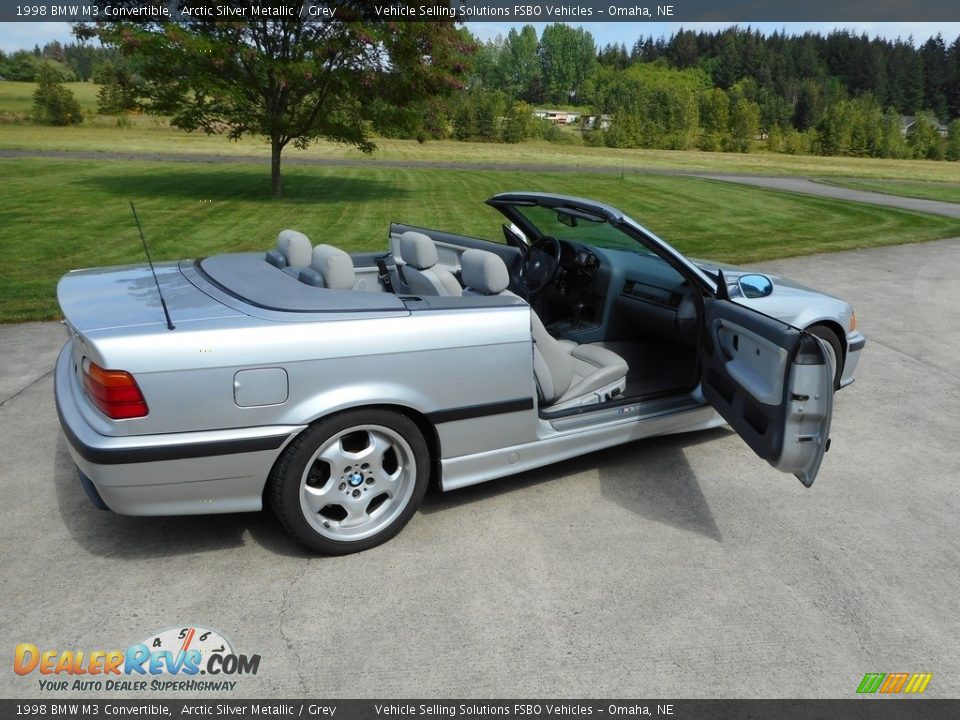 1998 BMW M3 Convertible Arctic Silver Metallic / Grey Photo #7