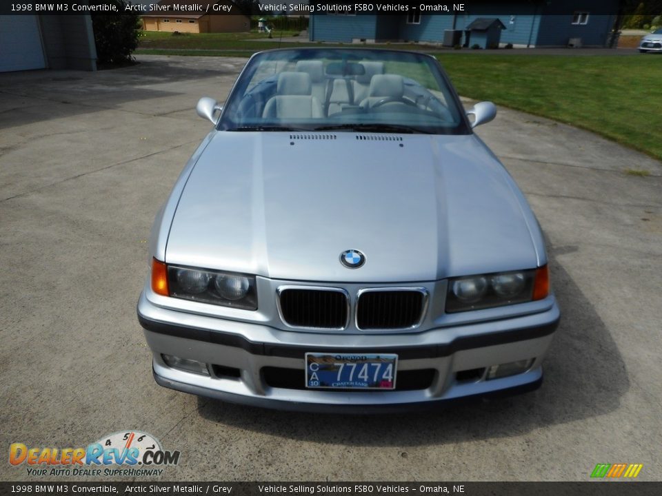 1998 BMW M3 Convertible Arctic Silver Metallic / Grey Photo #8