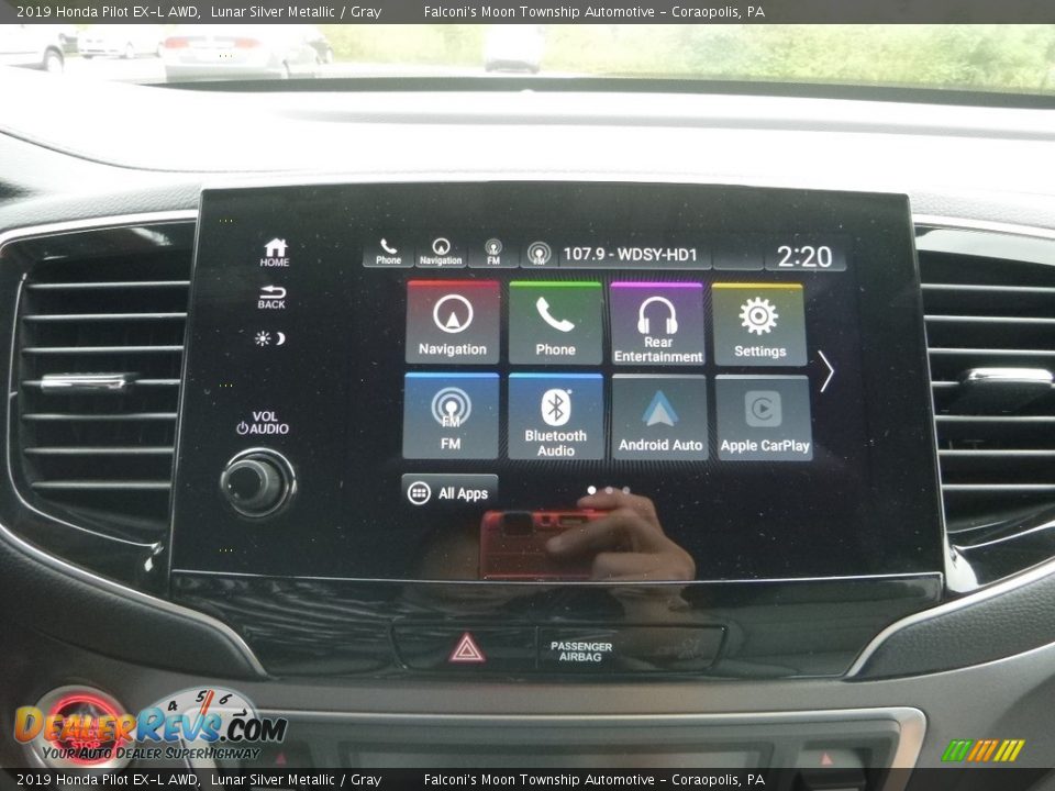 2019 Honda Pilot EX-L AWD Lunar Silver Metallic / Gray Photo #14