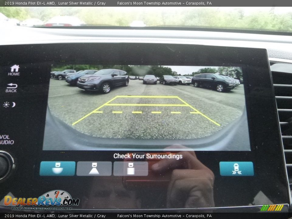 2019 Honda Pilot EX-L AWD Lunar Silver Metallic / Gray Photo #15