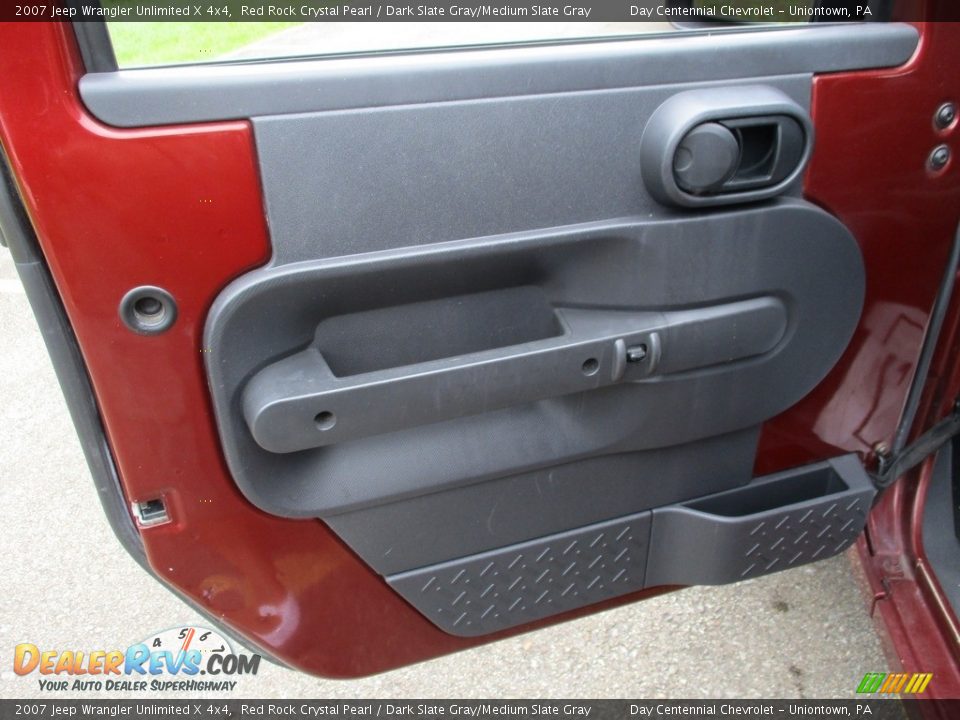 2007 Jeep Wrangler Unlimited X 4x4 Red Rock Crystal Pearl / Dark Slate Gray/Medium Slate Gray Photo #20