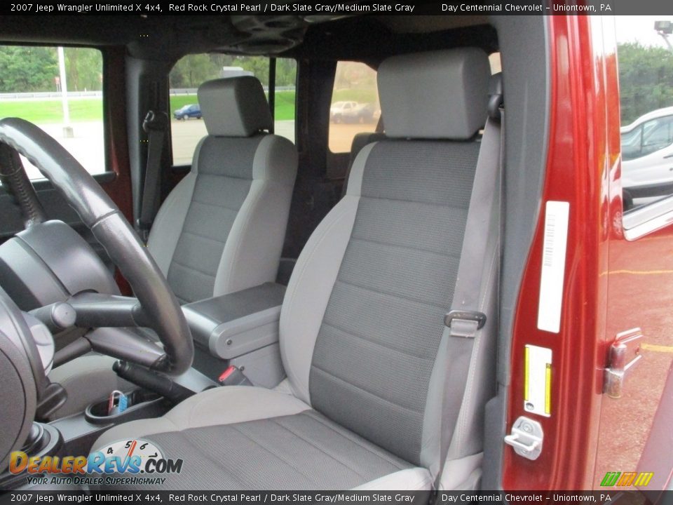 2007 Jeep Wrangler Unlimited X 4x4 Red Rock Crystal Pearl / Dark Slate Gray/Medium Slate Gray Photo #21