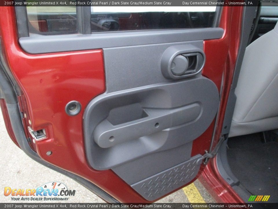2007 Jeep Wrangler Unlimited X 4x4 Red Rock Crystal Pearl / Dark Slate Gray/Medium Slate Gray Photo #22