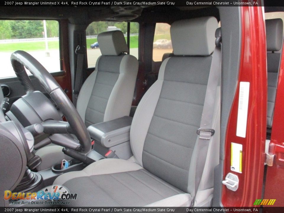 2007 Jeep Wrangler Unlimited X 4x4 Red Rock Crystal Pearl / Dark Slate Gray/Medium Slate Gray Photo #23