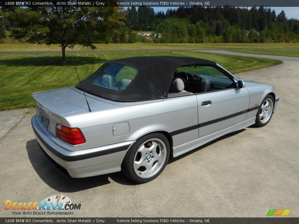 1998 BMW M3 Convertible Arctic Silver Metallic / Grey Photo #14