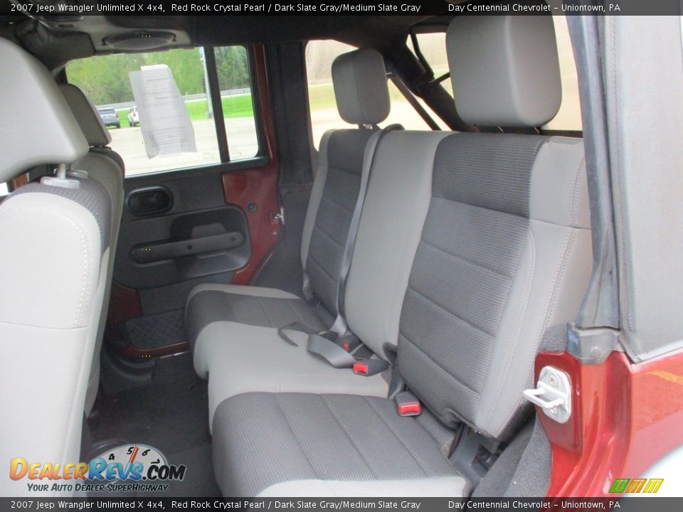 2007 Jeep Wrangler Unlimited X 4x4 Red Rock Crystal Pearl / Dark Slate Gray/Medium Slate Gray Photo #24