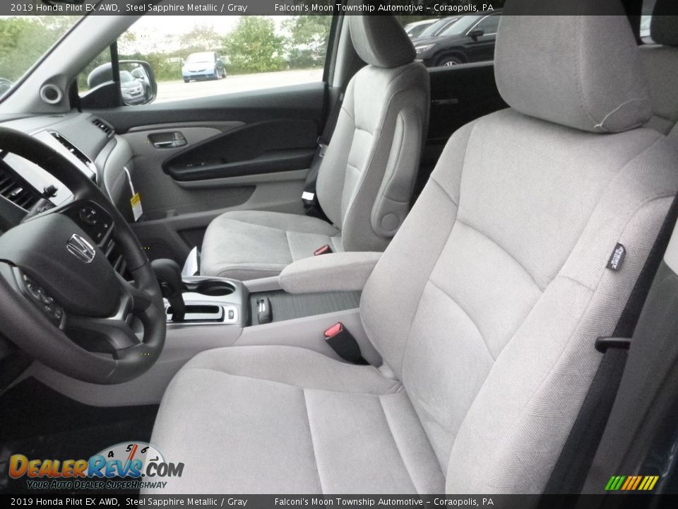 Gray Interior - 2019 Honda Pilot EX AWD Photo #8