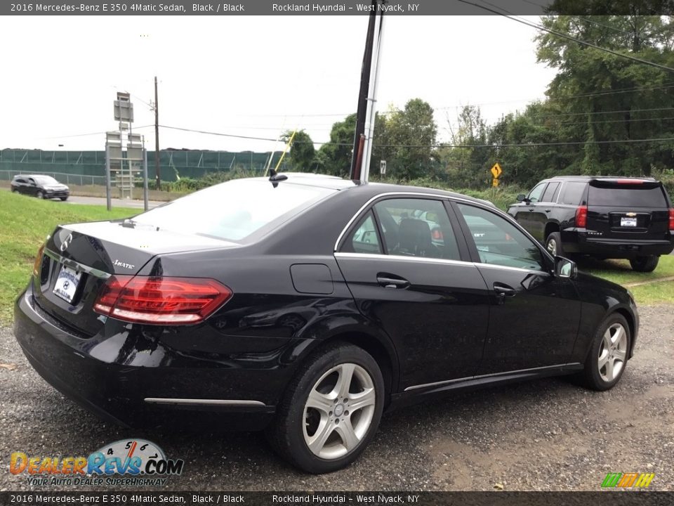 2016 Mercedes-Benz E 350 4Matic Sedan Black / Black Photo #4