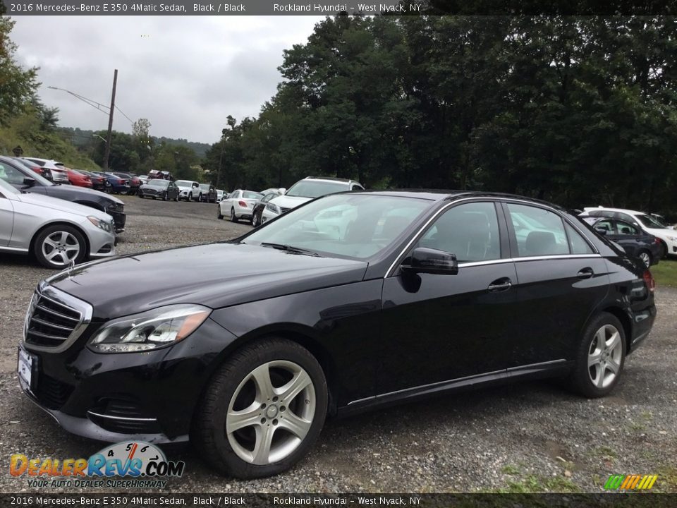 2016 Mercedes-Benz E 350 4Matic Sedan Black / Black Photo #7