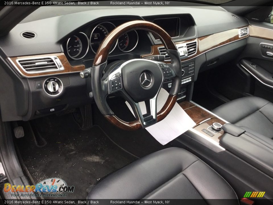 2016 Mercedes-Benz E 350 4Matic Sedan Black / Black Photo #9