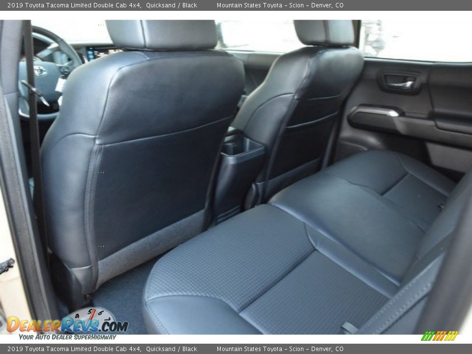 Rear Seat of 2019 Toyota Tacoma Limited Double Cab 4x4 Photo #14