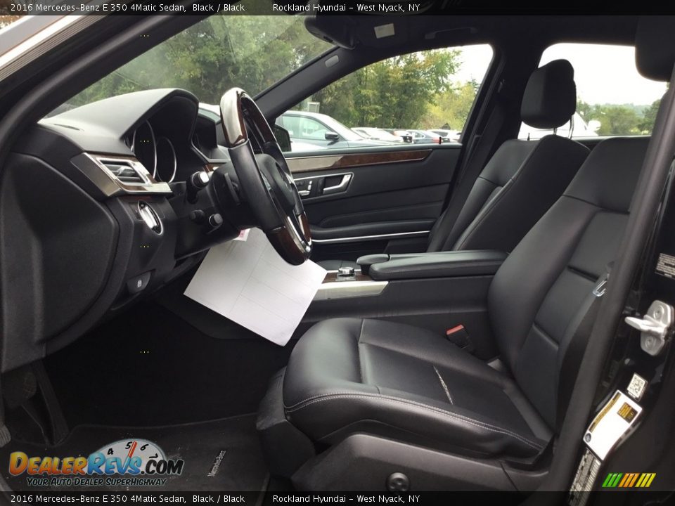 2016 Mercedes-Benz E 350 4Matic Sedan Black / Black Photo #10