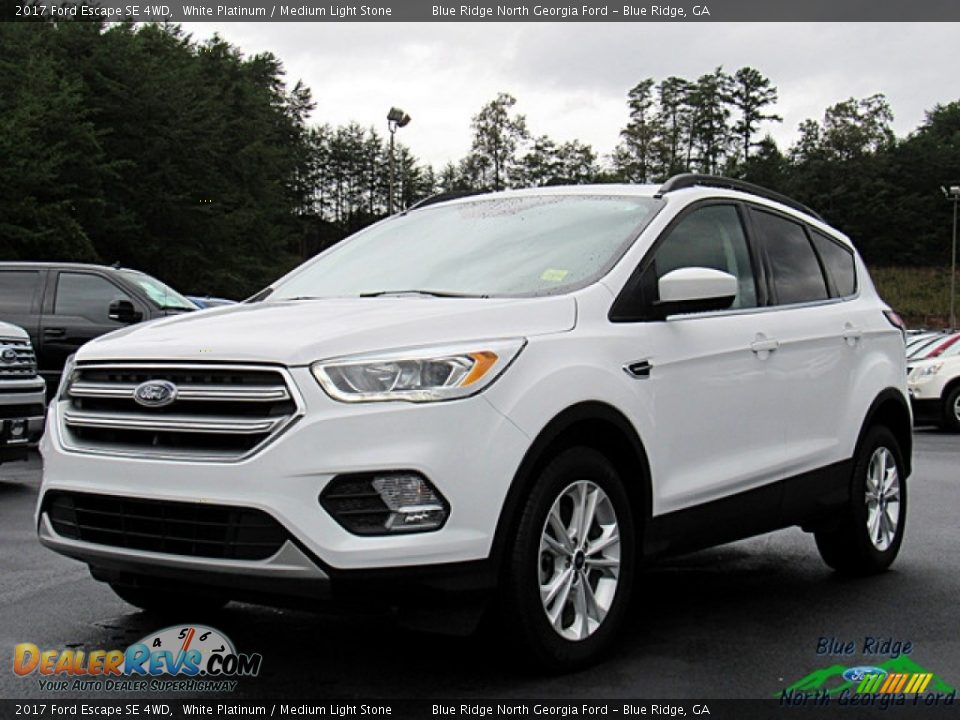 2017 Ford Escape SE 4WD White Platinum / Medium Light Stone Photo #1