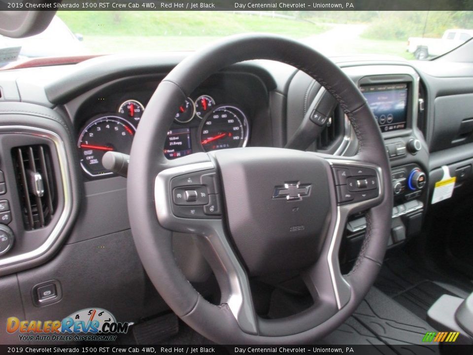 2019 Chevrolet Silverado 1500 RST Crew Cab 4WD Red Hot / Jet Black Photo #14