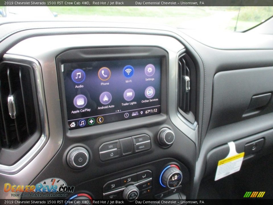 2019 Chevrolet Silverado 1500 RST Crew Cab 4WD Red Hot / Jet Black Photo #15