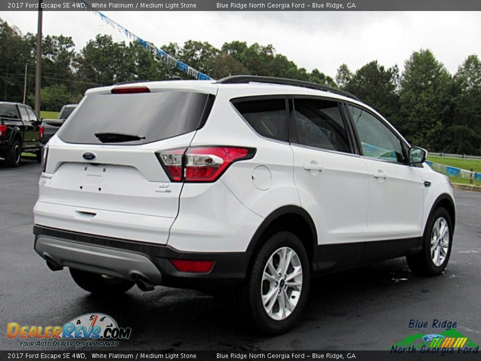 2017 Ford Escape SE 4WD White Platinum / Medium Light Stone Photo #5