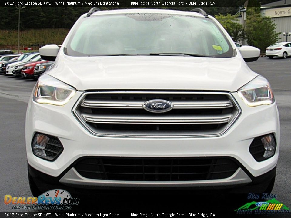 2017 Ford Escape SE 4WD White Platinum / Medium Light Stone Photo #8