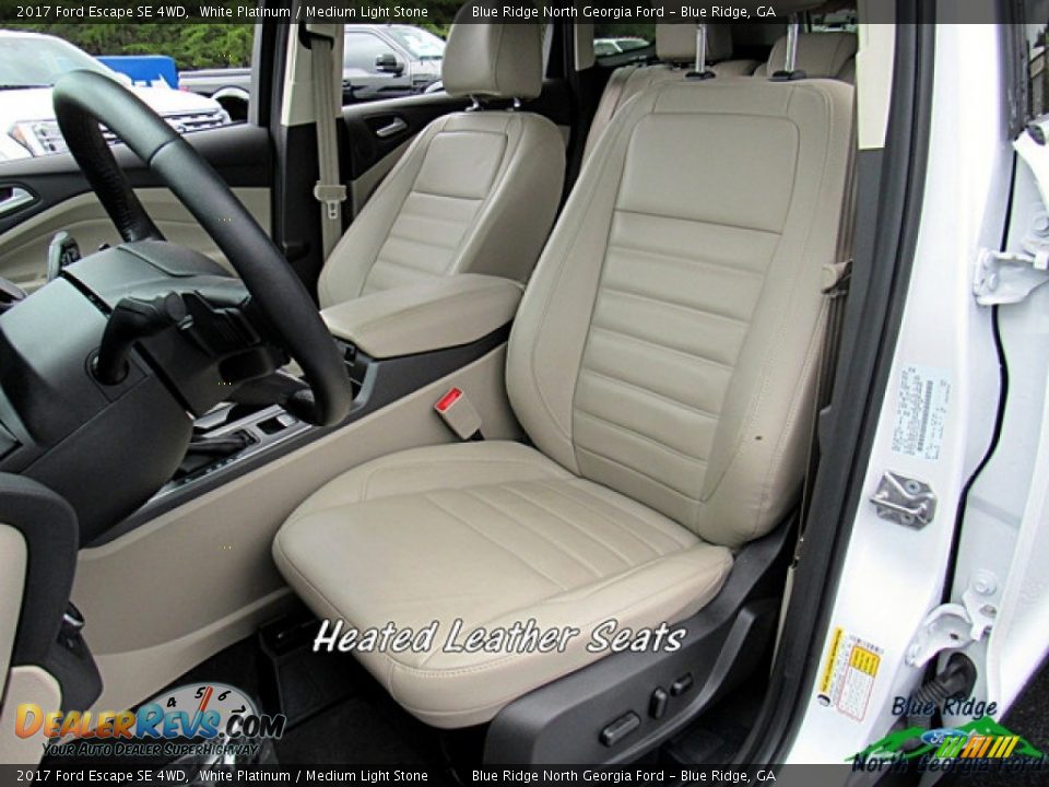 2017 Ford Escape SE 4WD White Platinum / Medium Light Stone Photo #10
