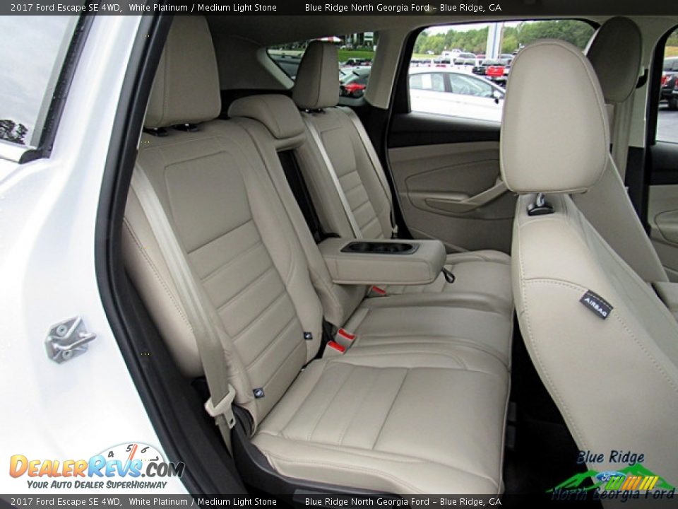 2017 Ford Escape SE 4WD White Platinum / Medium Light Stone Photo #12