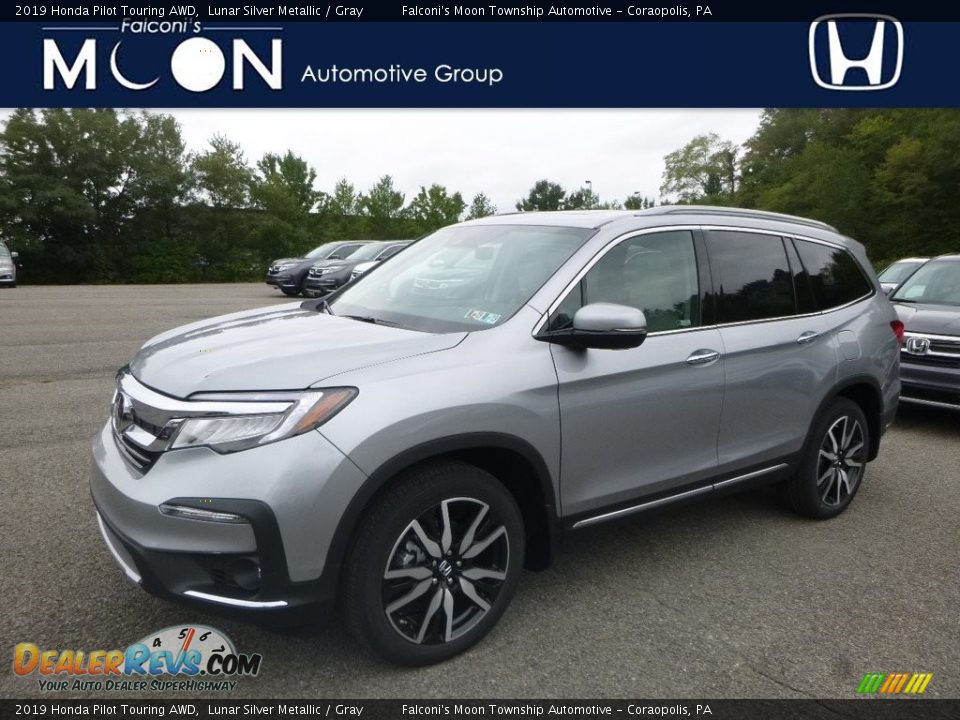 2019 Honda Pilot Touring AWD Lunar Silver Metallic / Gray Photo #1