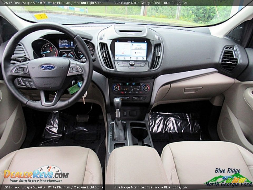 2017 Ford Escape SE 4WD White Platinum / Medium Light Stone Photo #15