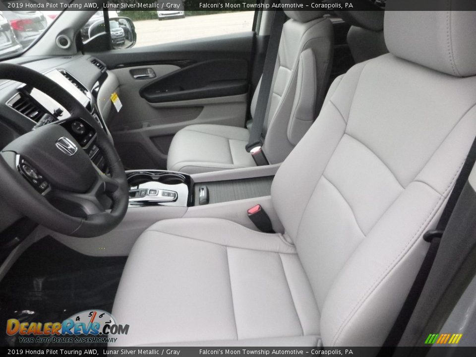 2019 Honda Pilot Touring AWD Lunar Silver Metallic / Gray Photo #8