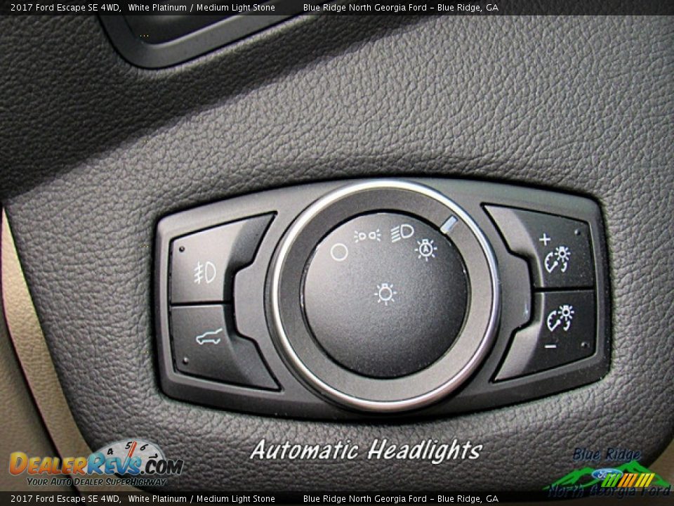 2017 Ford Escape SE 4WD White Platinum / Medium Light Stone Photo #23