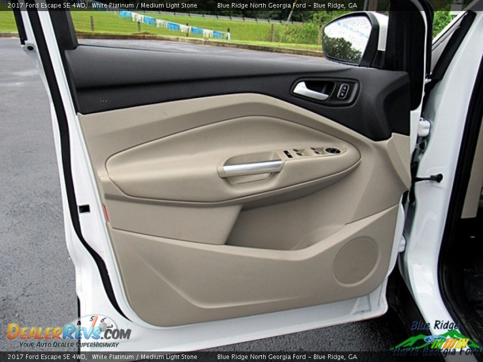 2017 Ford Escape SE 4WD White Platinum / Medium Light Stone Photo #26
