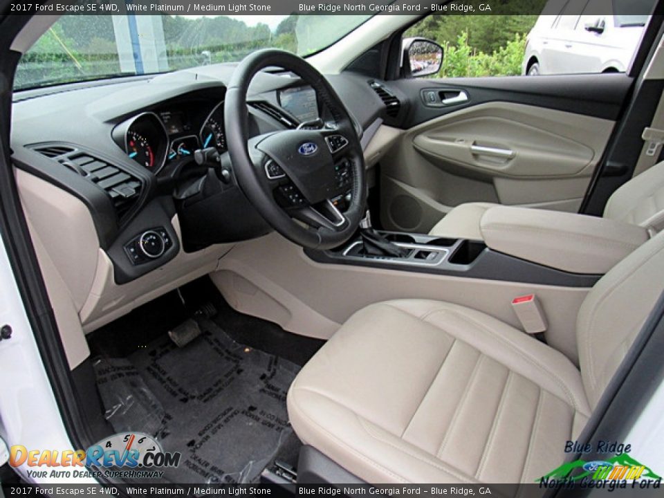 2017 Ford Escape SE 4WD White Platinum / Medium Light Stone Photo #27