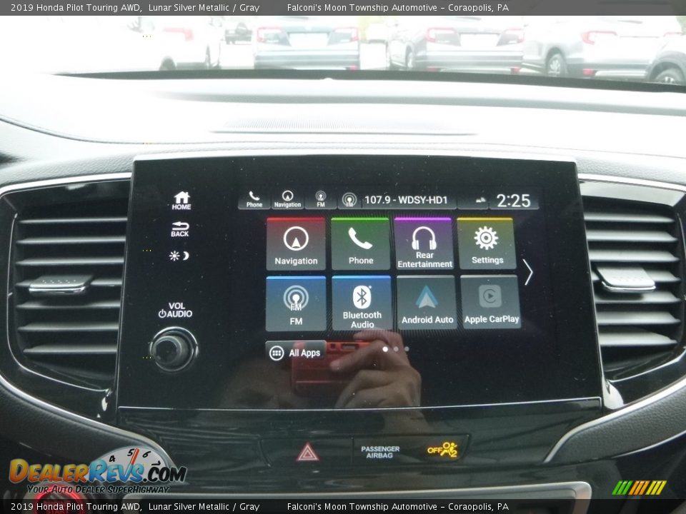 2019 Honda Pilot Touring AWD Lunar Silver Metallic / Gray Photo #14