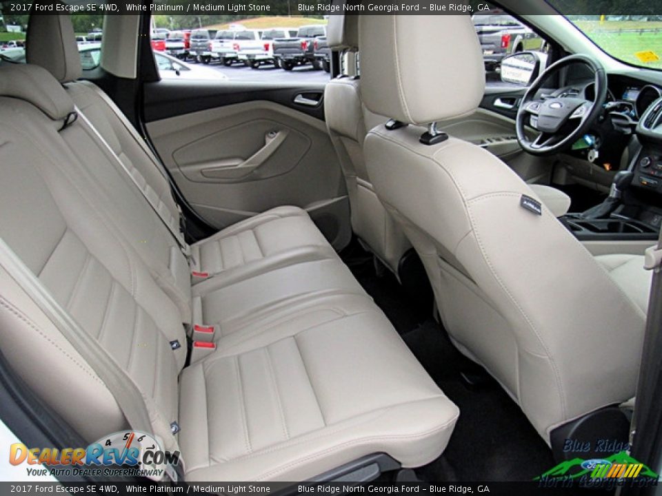 2017 Ford Escape SE 4WD White Platinum / Medium Light Stone Photo #29