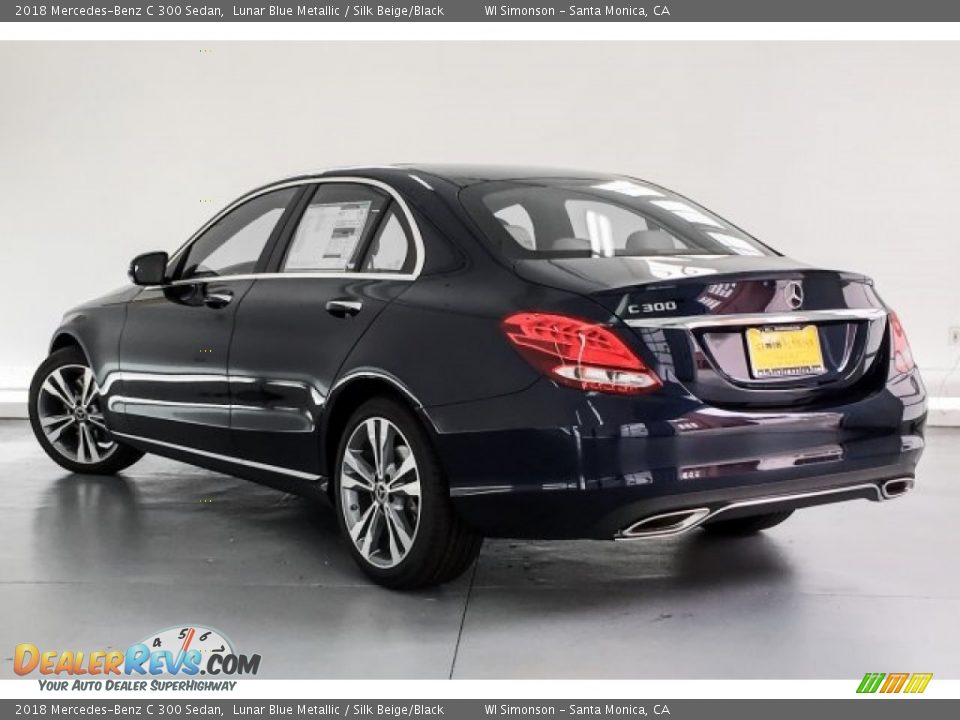 2018 Mercedes-Benz C 300 Sedan Lunar Blue Metallic / Silk Beige/Black Photo #2