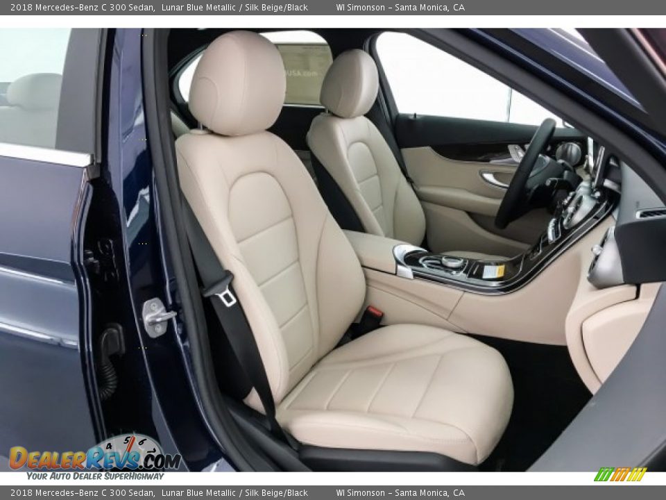2018 Mercedes-Benz C 300 Sedan Lunar Blue Metallic / Silk Beige/Black Photo #5