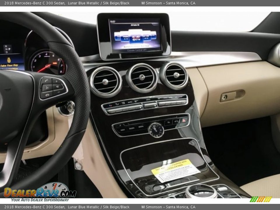 2018 Mercedes-Benz C 300 Sedan Lunar Blue Metallic / Silk Beige/Black Photo #6