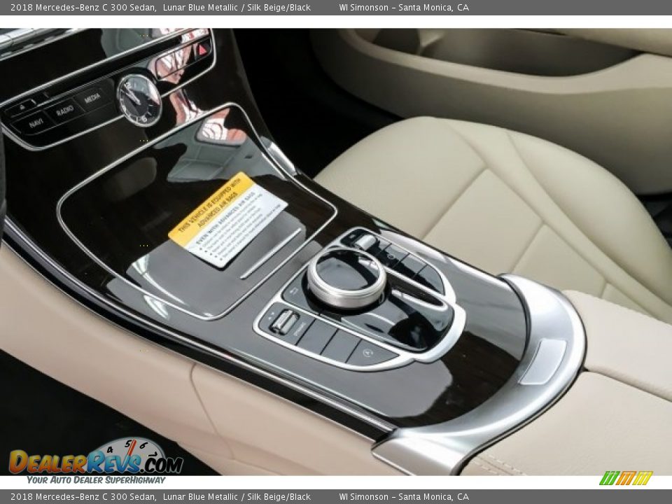 2018 Mercedes-Benz C 300 Sedan Lunar Blue Metallic / Silk Beige/Black Photo #7